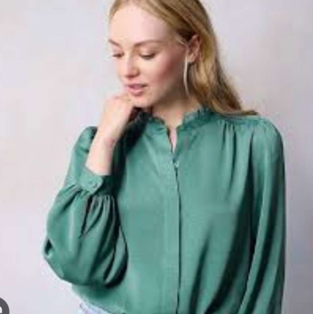 Lauren Conrad Button Front Blouse Sz XL